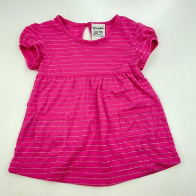 Girls Dymples, lightweight casual dress, EUC, size 000, L: 33cm