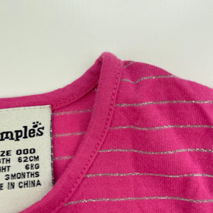 Girls Dymples, lightweight casual dress, EUC, size 000, L: 33cm