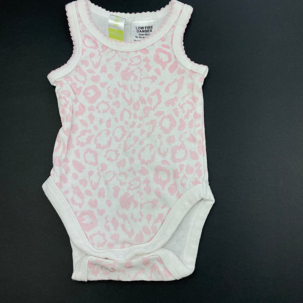 Girls Dymples, cotton singletsuit / romper, EUC, size 0000,  