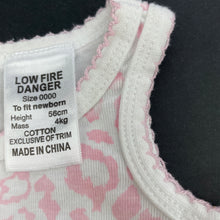 Load image into Gallery viewer, Girls Dymples, cotton singletsuit / romper, EUC, size 0000,  