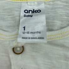 Load image into Gallery viewer, unisex Anko, cotton singlet / tank top, GUC, size 1,  