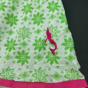 Girls h2o, lightweight cotton summer dress, mermaid, FUC, size 12, L: 67cm