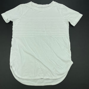 Boys Anko, white cotton t-shirt / top, GUC, size 6,  