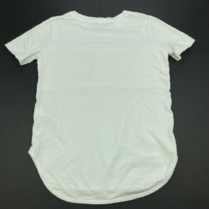 Boys Anko, white cotton t-shirt / top, GUC, size 6,  