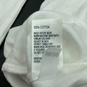 unisex Anko, set of 2 white cotton singlet tops, EUC, size 0000,  