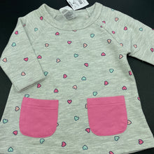 Load image into Gallery viewer, Girls Kids &amp; Co, grey lightweight sweater dress, NEW, size 000, L: 32cm