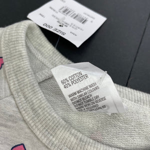 Girls Kids & Co, grey lightweight sweater dress, NEW, size 000, L: 32cm