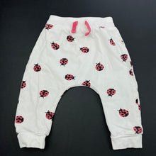 Load image into Gallery viewer, Girls Dymples, stretchy leggings / bottoms, ladybirds, FUC, size 00,  
