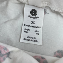 Load image into Gallery viewer, Girls Dymples, stretchy leggings / bottoms, ladybirds, FUC, size 00,  