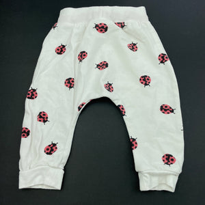 Girls Dymples, stretchy leggings / bottoms, ladybirds, FUC, size 00,  