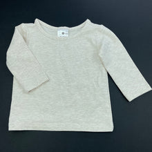 Load image into Gallery viewer, unisex Target, oatmeal marle long sleeve top, EUC, size 000,  