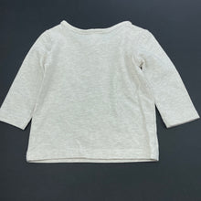 Load image into Gallery viewer, unisex Target, oatmeal marle long sleeve top, EUC, size 000,  
