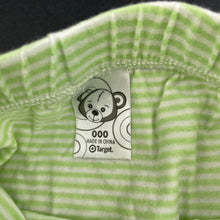 Load image into Gallery viewer, Girls Target, green stripe leggings / bottoms, GUC, size 000,  