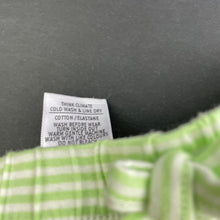 Load image into Gallery viewer, Girls Target, green stripe leggings / bottoms, GUC, size 000,  