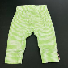 Load image into Gallery viewer, Girls Target, green stripe leggings / bottoms, GUC, size 000,  