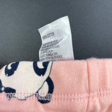 Load image into Gallery viewer, Girls Kids &amp; Co, cotton footed leggings / bottoms, EUC, size 000,  
