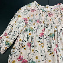 Load image into Gallery viewer, Girls Mango, floral long sleeve casual dress, GUC, size 2, L: 42cm