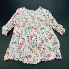 Load image into Gallery viewer, Girls Mango, floral long sleeve casual dress, GUC, size 2, L: 42cm