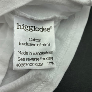 unisex Higgledee, cotton Christmas t-shirt / top, GUC, size 2,  