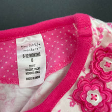 Load image into Gallery viewer, Girls Tiny Little Wonders, floral cotton long sleeve top, FUC, size 0,  