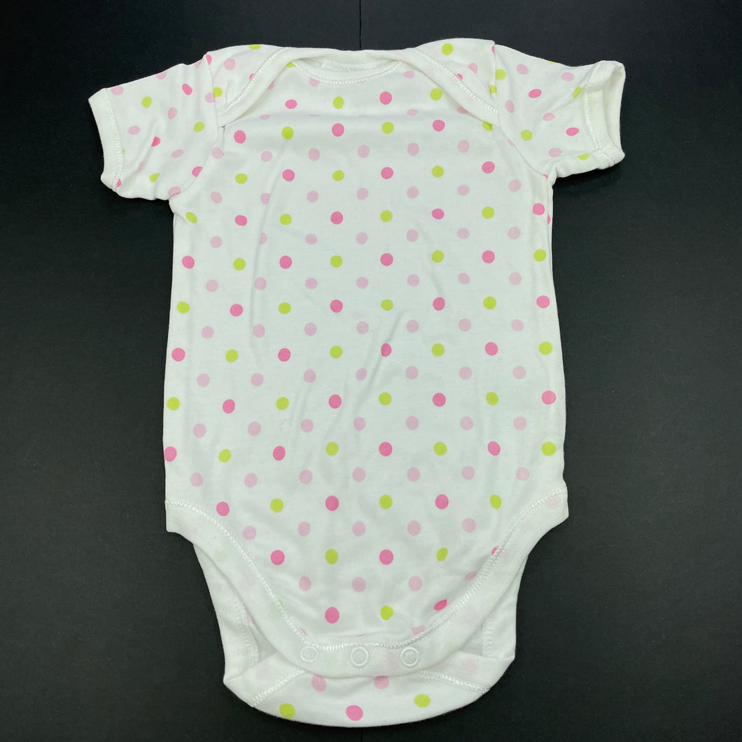 Girls Baby Club, soft cotton bodysuit / romper, EUC, size 00,  