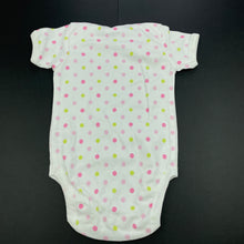 Load image into Gallery viewer, Girls Baby Club, soft cotton bodysuit / romper, EUC, size 00,  