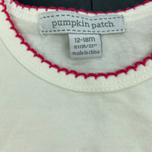 Load image into Gallery viewer, Girls Pumpkin Patch, stretchy long sleeve t-shirt / top, small mark lower back, FUC, size 1,  