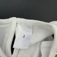 Load image into Gallery viewer, Girls Target, white stretchy top, sequin trim, EUC, size 2,  
