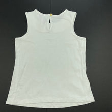 Load image into Gallery viewer, Girls Target, white stretchy top, sequin trim, EUC, size 2,  