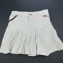 Load image into Gallery viewer, Girls Ralph Lauren, cotton skirt, adjustable, L: 31cm, light marks and wear on hem, FUC, size 6,  