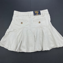 Load image into Gallery viewer, Girls Ralph Lauren, cotton skirt, adjustable, L: 31cm, light marks and wear on hem, FUC, size 6,  
