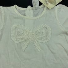 Load image into Gallery viewer, Girls Baby Biz, cream cotton t-shirt / top, NEW, size 0,  