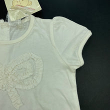 Load image into Gallery viewer, Girls Baby Biz, cream cotton t-shirt / top, NEW, size 0,  