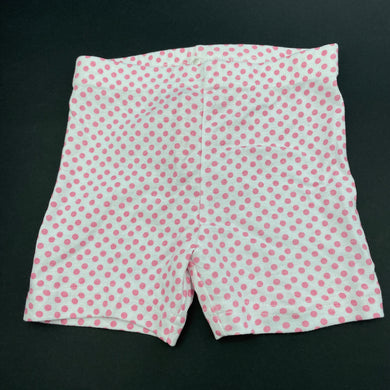 Girls Target, pink spot cotton pyjama shorts, EUC, size 1,  