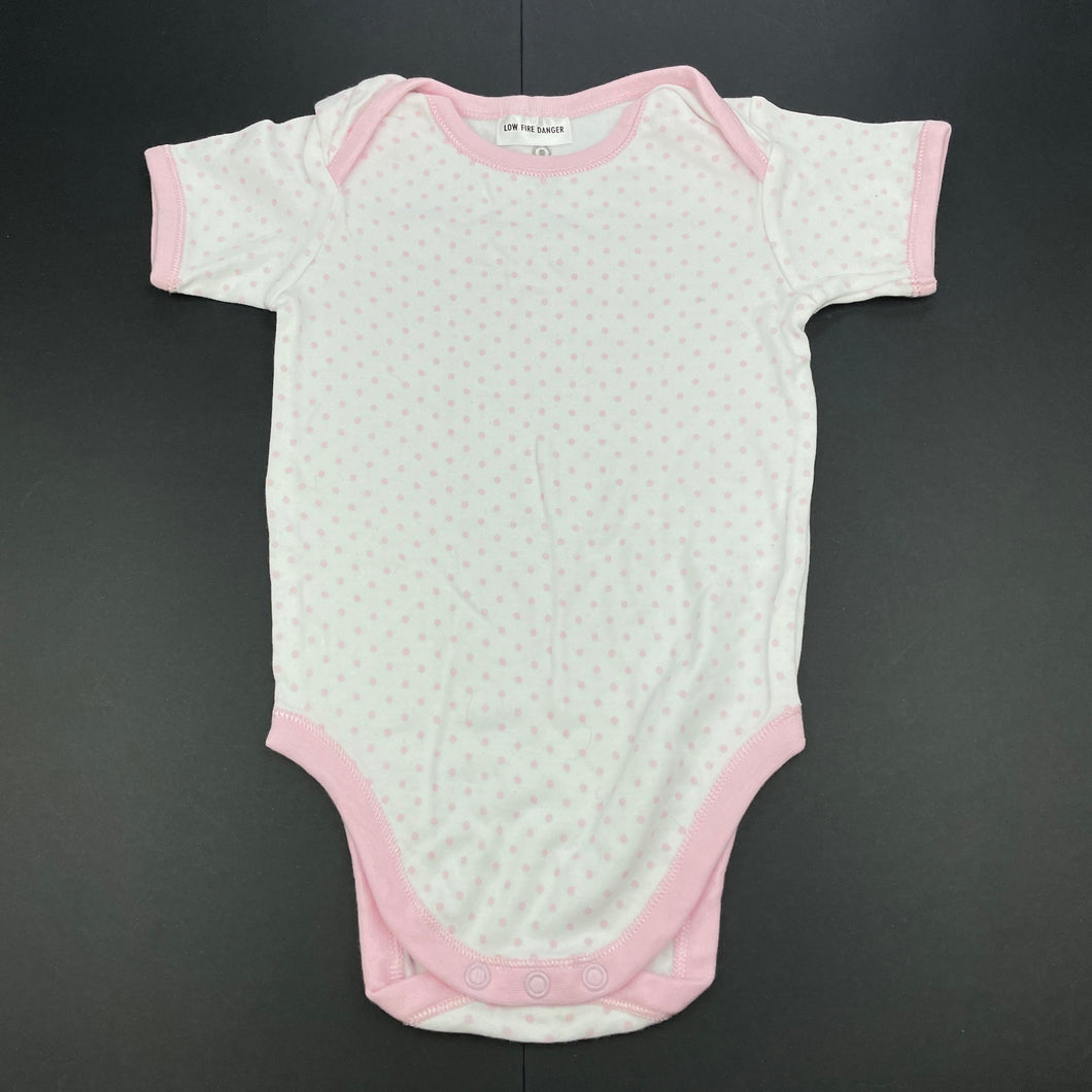 Girls Target, soft cotton bodysuit / romper, FUC, size 1,  