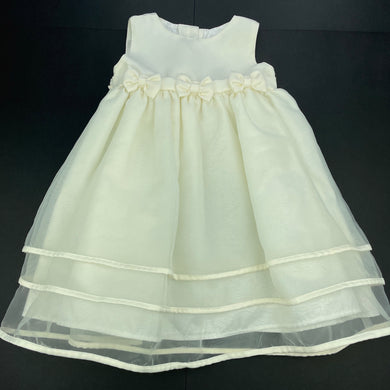 Girls Our Small World, lined formal / party dress, FUC, size 0, L: 50cm