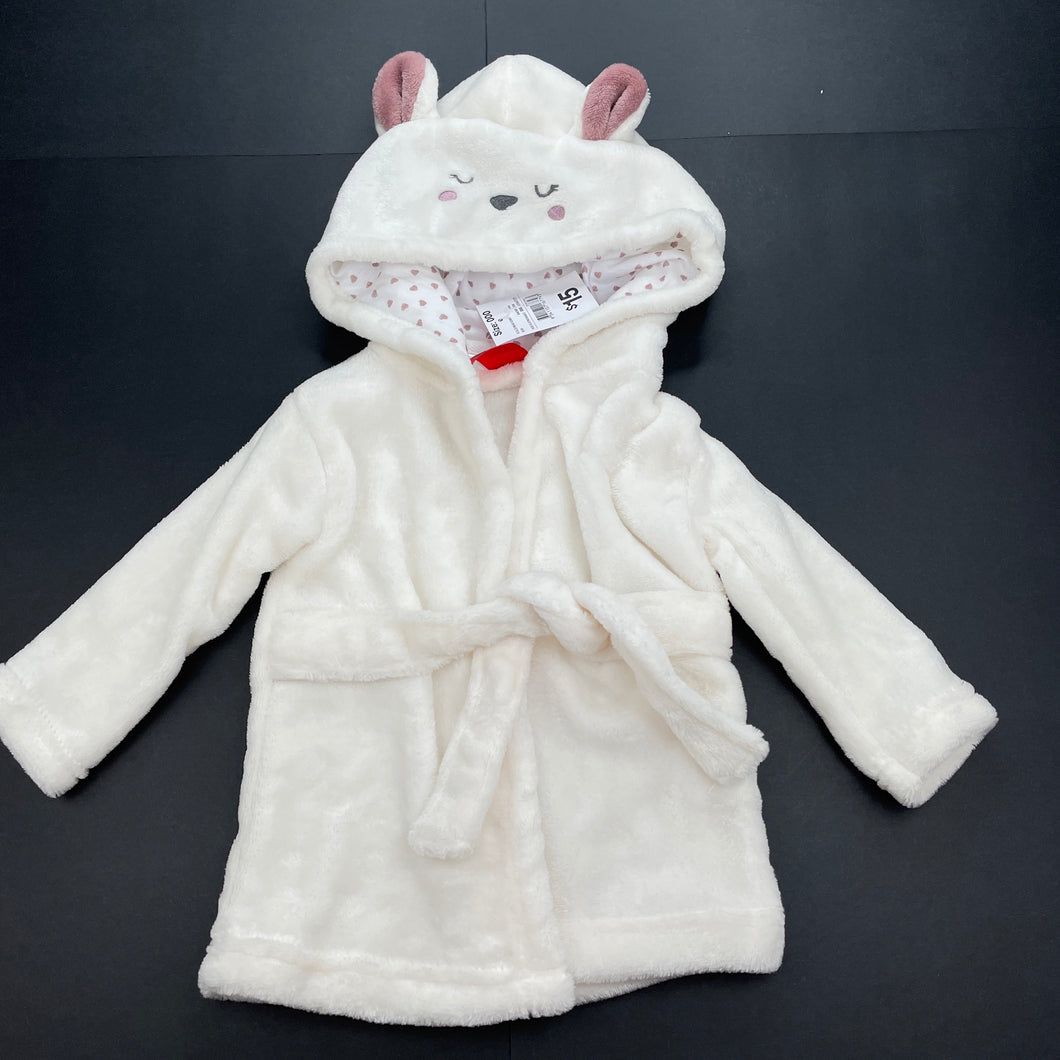 Girls Anko, soft fleece dressing gown / bath robe, NEW, size 000,  