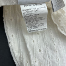 Load image into Gallery viewer, Girls Baby World, lined broderie overalls / romper, EUC, size 00,  