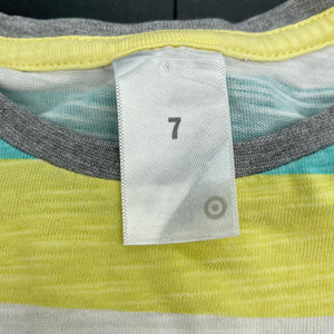 Boys Target, striped cotton t-shirt / top, FUC, size 7,  