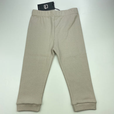 Boys eastaxe, beige ribbed leggings / bottoms, Inside leg: 29.5cm, NEW, size 4-5,  