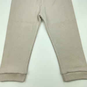 Boys eastaxe, beige ribbed leggings / bottoms, Inside leg: 29.5cm, NEW, size 4-5,  
