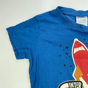 Boys Lily & Dan, cotton pyjama t-shirt / top, GUC, size 7-8,  