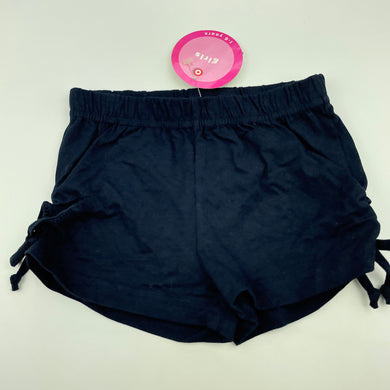 Girls Target, navy stretchy shorts, elasticated, NEW, size 4,  