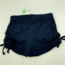 Load image into Gallery viewer, Girls Target, navy stretchy shorts, elasticated, NEW, size 4,  