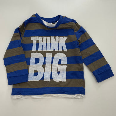 Boys Target, cotton long sleeve t-shirt / top, EUC, size 0,  