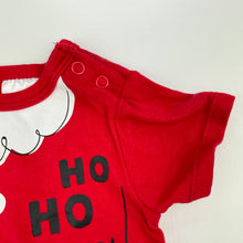 Load image into Gallery viewer, unisex Dymples, Christmas stretchy romper, Santa, EUC, size 000,  