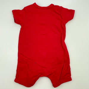 unisex Dymples, Christmas stretchy romper, Santa, EUC, size 000,  