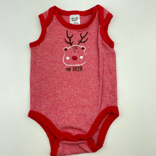 Load image into Gallery viewer, unisex Target, cotton Christmas singletsuit / romper, GUC, size 000,  