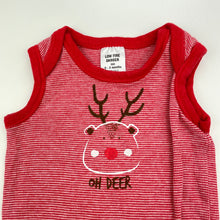 Load image into Gallery viewer, unisex Target, cotton Christmas singletsuit / romper, GUC, size 000,  