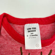 Load image into Gallery viewer, unisex Target, cotton Christmas singletsuit / romper, GUC, size 000,  